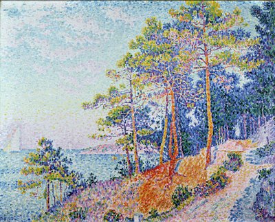 St. Tropez, der Zollweg, 1905 von Paul Signac
